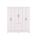 Ver imagem 3 de Roupeiro Ideal Plus 6 Portas e 2 Gavetas - Branco - Vila Rica