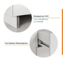 Ver mais imagens de Cozinha Planejada 4 Peças com Tampo 2 Aéreos 5 Portas e 2 Balcões Ipanema CabeCasa MadeiraOriginals Branco