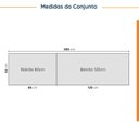 Ver imagem 4 de Cozinha Planejada 4 Peças com Tampo 2 Aéreos 5 Portas e 2 Balcões Ipanema CabeCasa MadeiraOriginals Branco
