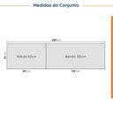 Ver imagem 3 de Cozinha Planejada 4 Peças com Tampo 2 Aéreos 5 Portas e 2 Balcões Ipanema CabeCasa MadeiraOriginals Branco