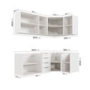 Ver imagem 5 de Cozinha Planejada 6 Peças sem Tampo 3 Aéreos 6 Portas e 3 Balcões Ipanema CabeCasa MadeiraOriginals Branco