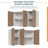 Cozinha Modulada 4 Peças com Tampo 2 Aéreos 5 Portas e 2 Balcões Ipanema CabeCasa MadeiraMadeira - 15