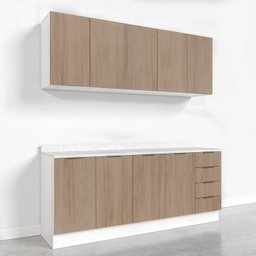 Cozinha Modulada 4 Peças com Tampo 2 Aéreos 5 Portas e 2 Balcões Ipanema CabeCasa MadeiraMadeira - 10