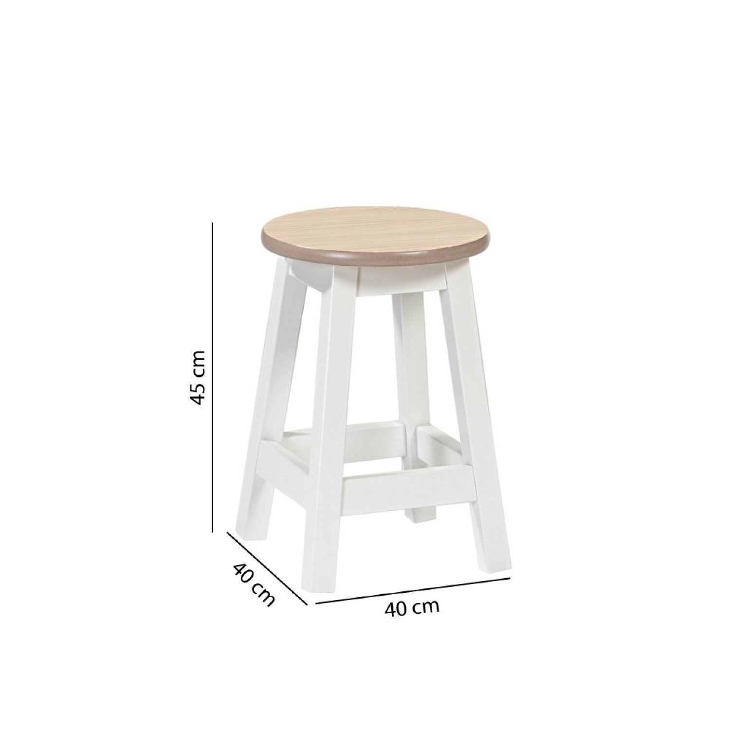 Banqueta Baixa Barcelona 45 cm Casatema - 3