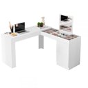 Ver imagem 1 de Escrivaninha Penteadeira de Canto Funcional - Branco