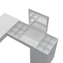 Ver imagem 3 de Escrivaninha Penteadeira de Canto Funcional - Branco