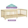 Mini Cama Montessoriana Berço com Grades Palitos Casatema MadeiraOriginals - 4