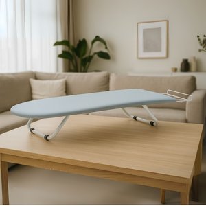 Tabua de Passar Portatil Pequena Dobravel para Apartamento Ferro Branca