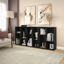 Ver imagem 6 de Estante de Livros 90CMX204CM 12 Nichos Xangai Preto