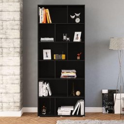 Estante para Livros com 12 Nichos Xangai 204cmx90cm - 1