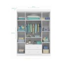 Ver imagem 6 de Quarto Infantil com 1 Guarda Roupa 4 Portas 2 Gavetas com 1 Cômoda 100% MDF Elisa