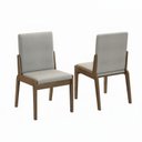 Ver mais imagens de Conjunto de Mesa com 4 Cadeiras Opera Marrom/Carvalho/Fendi