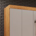 Ver imagem 3 de Guarda-roupa Casal 6 Portas 2 Gavetas com Espelho Estrela Premium Salleto Branco