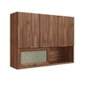 Armário Aéreo Cozinha 4 Portas Wengue Co14400 - Decibal - 2