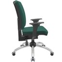 Ver imagem 6 de Cadeira de Escritório Diretor Office Base Giratória Cromada Alta Flexi P03 Poliéster Verde -