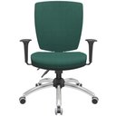 Ver imagem 3 de Cadeira de Escritório Diretor Office Base Giratória Cromada Alta Flexi P03 Poliéster Verde -
