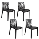 Ver imagem 1 de Cadeira Gruvyer Preta - Kit com 4