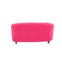 Ver imagem 6 de Namoradeira Sofá Feijão Cancún 130cm Orgânica Couro Rosa Pink