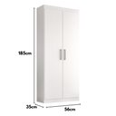 Ver imagem 4 de Multiuso Miriam 2 Portas 1,85m Branco