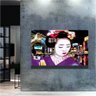 Quadro Mulher Japonesa:60x40 cm/DOURADA - 2