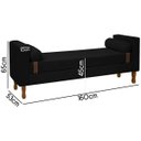 Ver imagem 6 de Recamier Sapateira Baú Pietro para Cama Queen Size 160cm Bouclê - Sofa Store:bouclê Preto