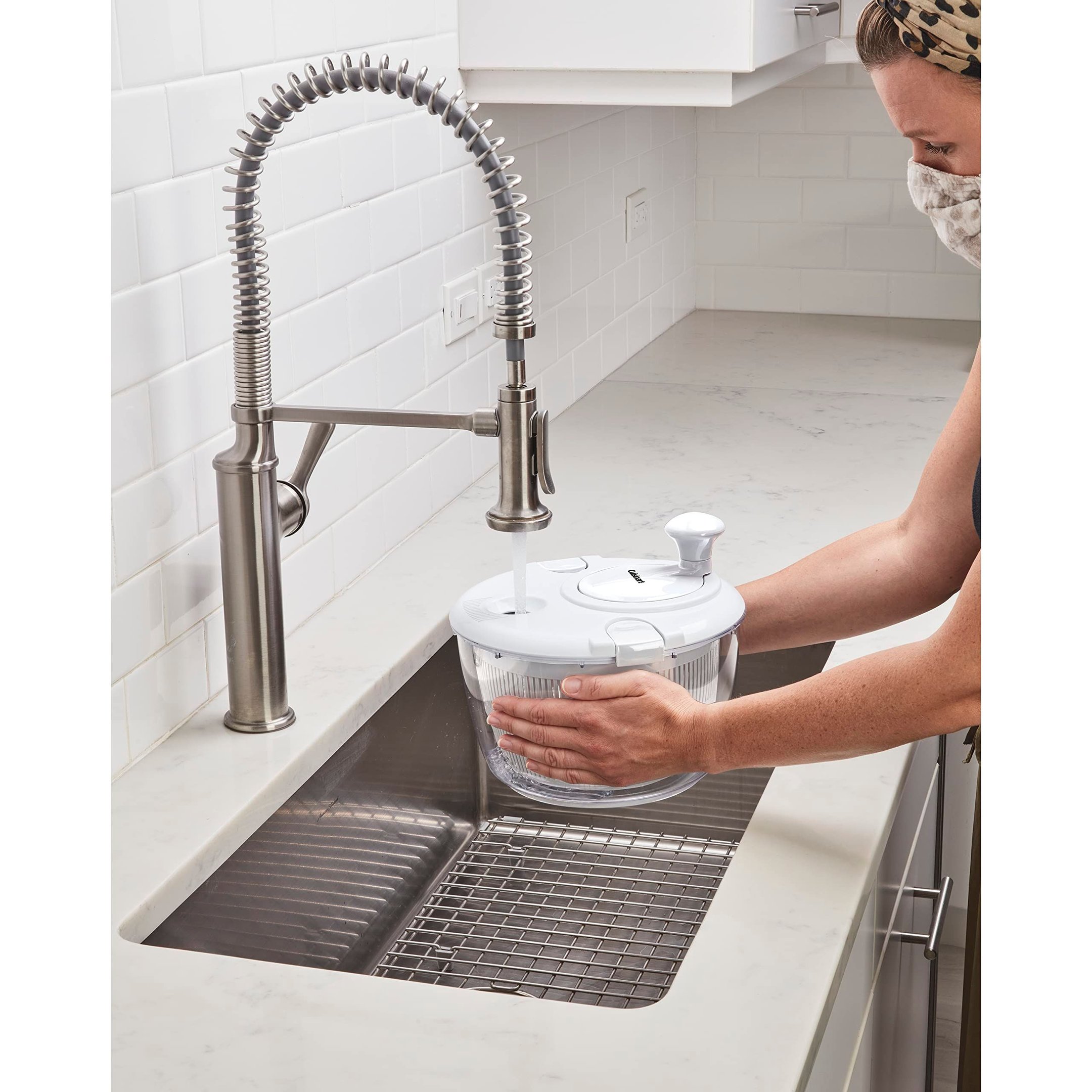 Centrífuga de Saladas Cuisinart 5l, Ctg-00-sasw, Branca - 4