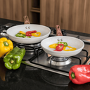 Ver imagem 7 de Kit 2 Frigideiras C/ Espátula Antiaderente Creme Lehavi