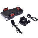 Ver imagem 3 de Farol Lanterna Led Recarregável com Buzina e Suporte de Celular para Bicicleta