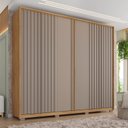 Ver imagem 1 de Guarda Roupa Casal Ripado 6 Portas 4 Gavetas Suburban