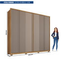 Ver imagem 4 de Guarda Roupa Casal Ripado 6 Portas 4 Gavetas Suburban