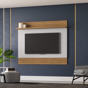 Jogo Painel e Rack Texas Cinamomo Off White