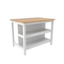 Ver imagem 2 de Ilha Cozinha Ditália 2 Prateleiras Branco CD-1019