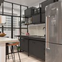Ver imagem 5 de Prateleira Aéreo Industrial de Cozinha 80x30cm Preto