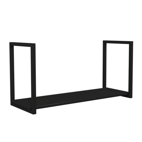 Prateleira Aéreo Industrial de Cozinha 80x30cm Preto
