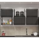 Ver imagem 3 de Prateleira Aéreo Industrial de Cozinha 80x30cm Preto