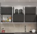 Ver imagem 3 de Prateleira Aéreo Industrial de Cozinha 80x30cm Preto