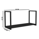 Ver imagem 6 de Prateleira Aéreo Industrial de Cozinha 80x30cm Preto