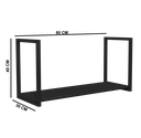 Ver imagem 6 de Prateleira Aéreo Industrial de Cozinha 80x30cm Preto