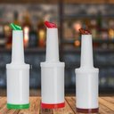 Ver imagem 5 de Kit 3 Garrafa Store'n Pour 1l Marrom Verde Vermelha Flair Bartender Caldas