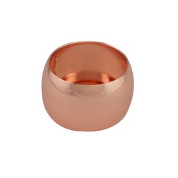 Jogo 4 aneis porta guadanapo de aco Alliance rose 4,5cm Lyor - 1