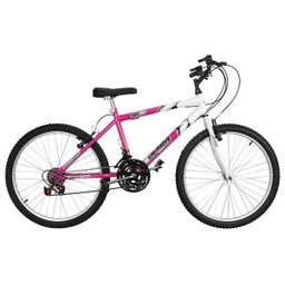 Bicicleta Ultra Bikes Aro 24 Masculina Bicolor Rosa - Branco - 1