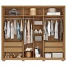 Guarda Roupa Casal 2.7 com Espelho 6 Portas 4 Gavetas Suburban - 2