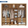 Guarda Roupa Casal 2.7 com Espelho 6 Portas 4 Gavetas Suburban - 7