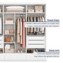 Ver imagem 7 de Guarda Roupa Casal 3 Portas de Correr com 6 Gavetas 100%MDF Pleno