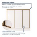 Ver mais imagens de Guarda Roupa Casal 3 Portas de Correr com 6 Gavetas 100%MDF Pleno