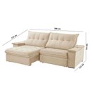 Ver imagem 6 de Sofá Lua Linho 02 Módulos 120 Cm B25cm Meu Sofá Online