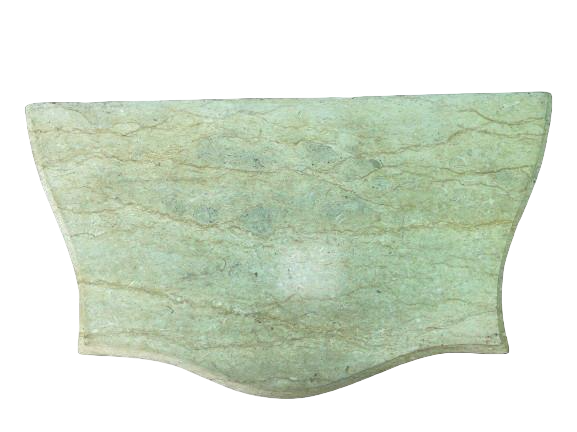 Cômoda Bombê 3 Gavetas com Marchetaria e Tampo de Mármore com Detalhes em Bronze - 4