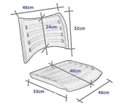 Ver imagem 4 de Kit 10 Cadeiras Escolar Preta com Porta Livros - Mastcmol