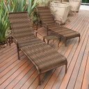 Ver imagem 2 de Kit 2 Espreguiçadeiras Catar com Regulagem e Mesa de Centro para Piscina