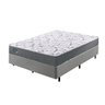 Cama Box Casal 138x188 com Colchão Molas Ensacadas Ecoflex Courino Linho - 1